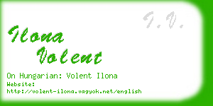 ilona volent business card